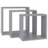Estantes cubo de pared 3 unidades MDF