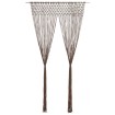 Cortina de macramé algodón gris taupé 140x240 cm