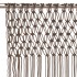 Cortina de macramé algodón gris taupé 140x240