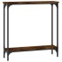 Mesa consola madera de ingeniería roble ahumado 75x22,5x75