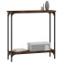 Mesa consola madera de ingeniería roble ahumado 75x22,5x75
