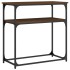 Mesa consola madera de ingeniería marrón roble 75x35,5x75