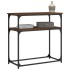 Mesa consola madera de ingeniería marrón roble 75x35,5x75