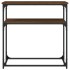 Mesa consola madera de ingeniería marrón roble 75x35,5x75