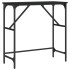 Mesa consola madera de ingeniería negra 75x32x75