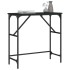 Mesa consola madera de ingeniería negra 75x32x75