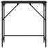 Mesa consola madera de ingeniería negra 75x32x75