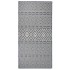 Alfombra de exterior de tejido plano rayas azules 100x200