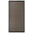 Alfombra de exterior de tejido plano marrón oscuro 100x200 cm