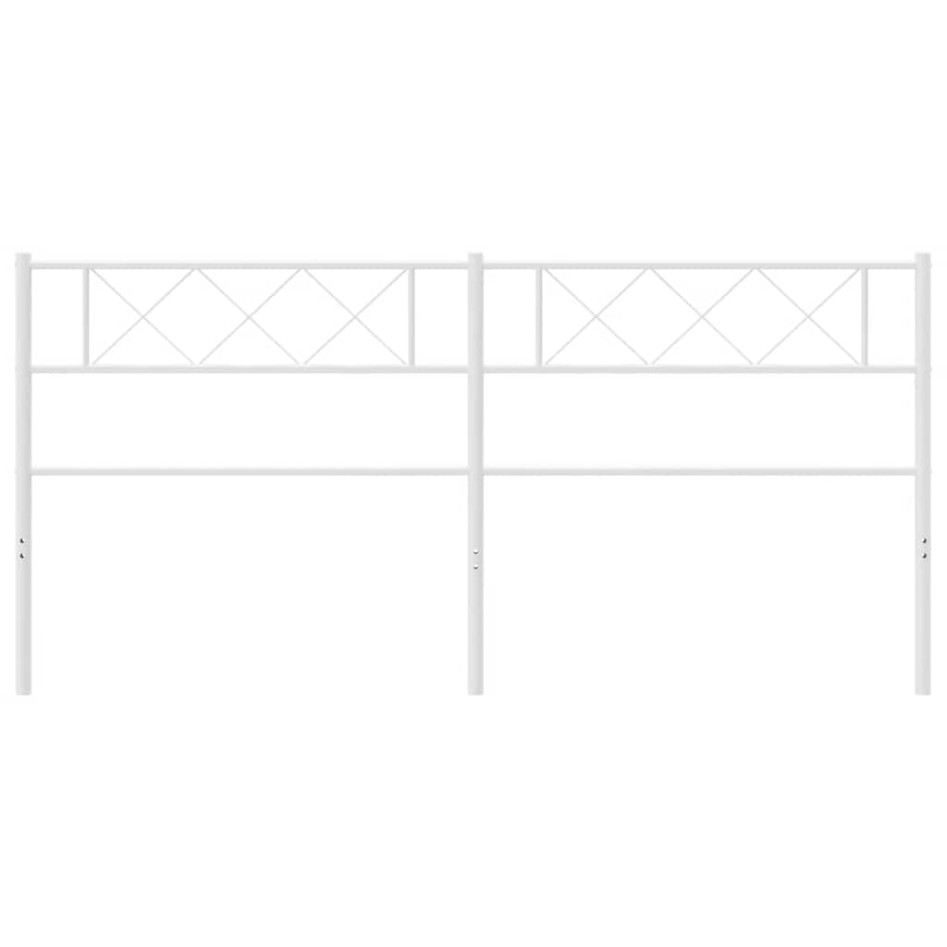 Cabecero de metal blanco 193