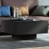Mesa de centro madera contrachapada negro 60x60x31,5