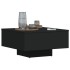 Mesa de centro madera contrachapada negro 60x60x31,5