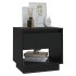 Mesita de noche madera contrachapada negro 45x34x44