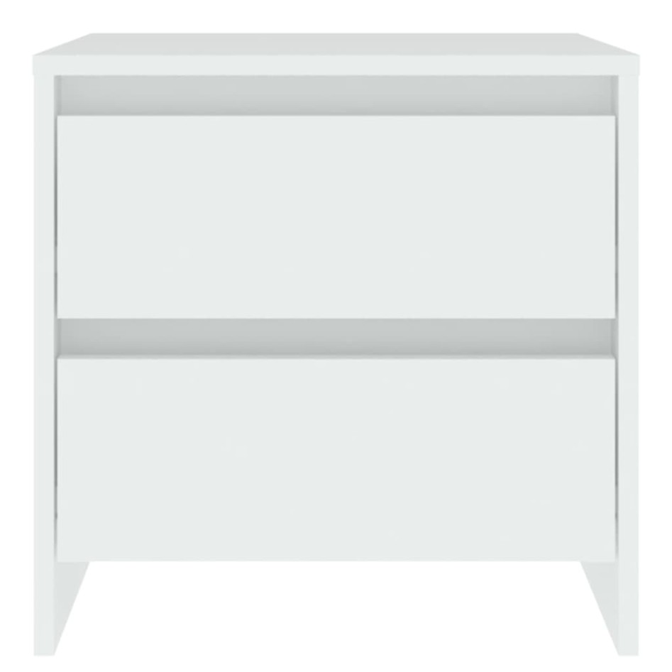 Mesita de noche madera contrachapada blanco 45x34,5x44,5