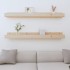 Estantes de pared 2 uds madera maciza de pino 110x12x9