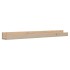 Estantes de pared 2 uds madera maciza de pino 110x12x9