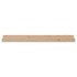 Estantes de pared 2 uds madera maciza de pino 110x12x9