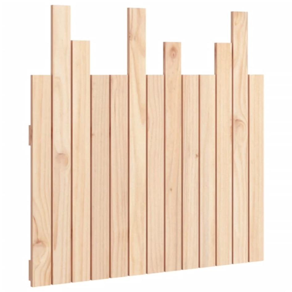 Cabecero de cama de pared madera maciza de pino 82,5x3x80