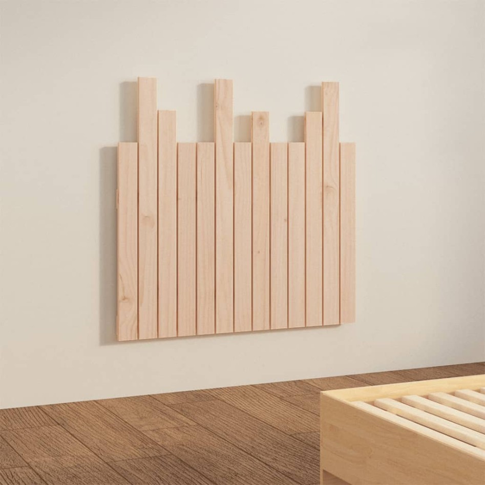 Cabecero de cama de pared madera maciza de pino 82,5x3x80