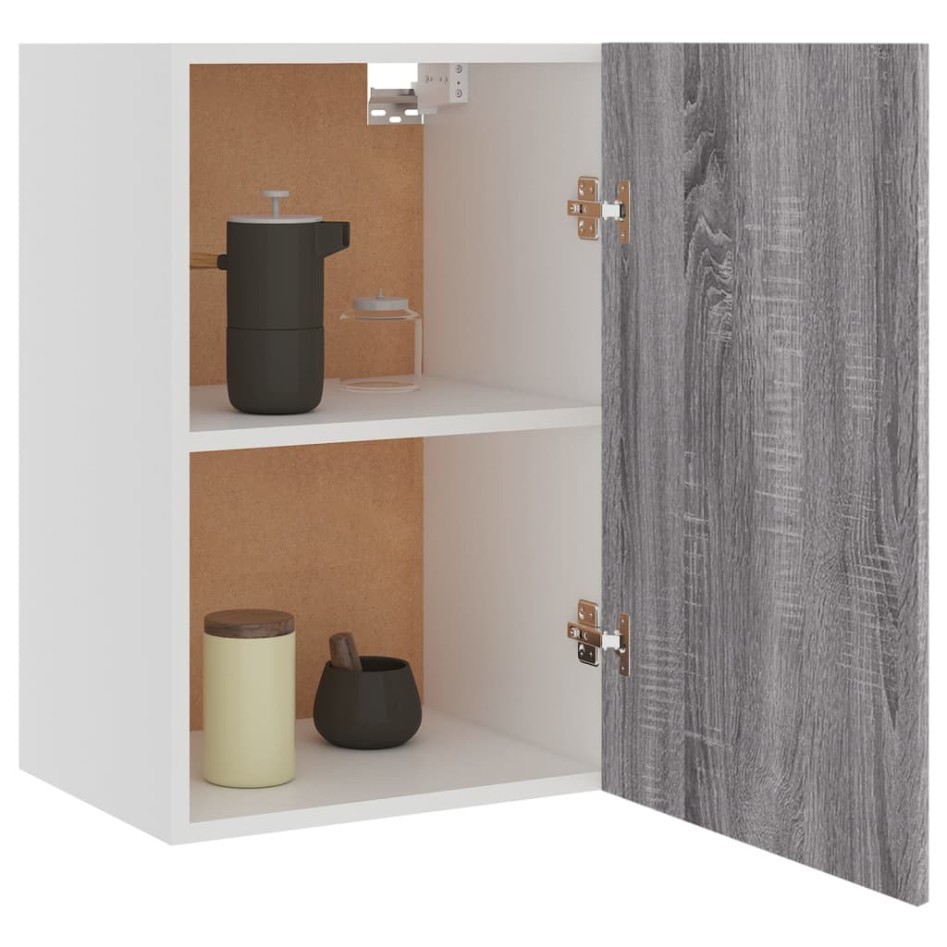 Armario colgante madera contrachapada gris sonoma 39,5x31x60