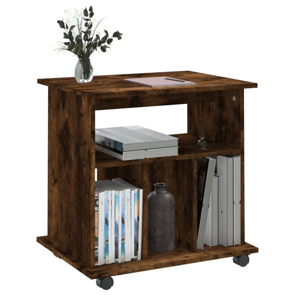 Armario ruedas madera contrachapada roble ahumado 60x45x60