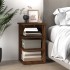 Mueble auxiliar madera contrachapada roble marrón 35x35x55