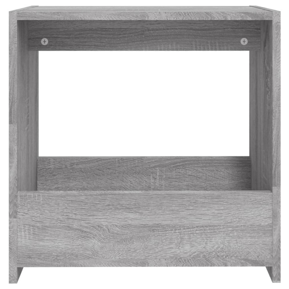 Mesa auxiliar madera contrachapada gris Sonoma 50x26x50