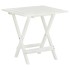Mesa terraza bistró madera maciza de acacia blanco 46x46x47