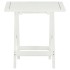 Mesa terraza bistró madera maciza de acacia blanco 46x46x47