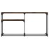 Mesa consola madera de ingeniería roble ahumado 145x22,5x75