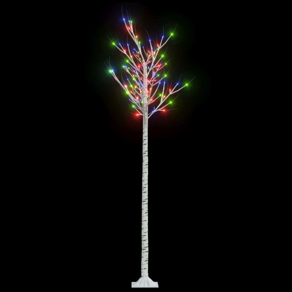 Árbol de Navidad LED de colores sauce interior y exterior 2,2