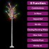 Árbol de Navidad LED de colores sauce interior y exterior 2,2