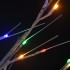 Árbol de Navidad LED de colores sauce interior y exterior 2,2