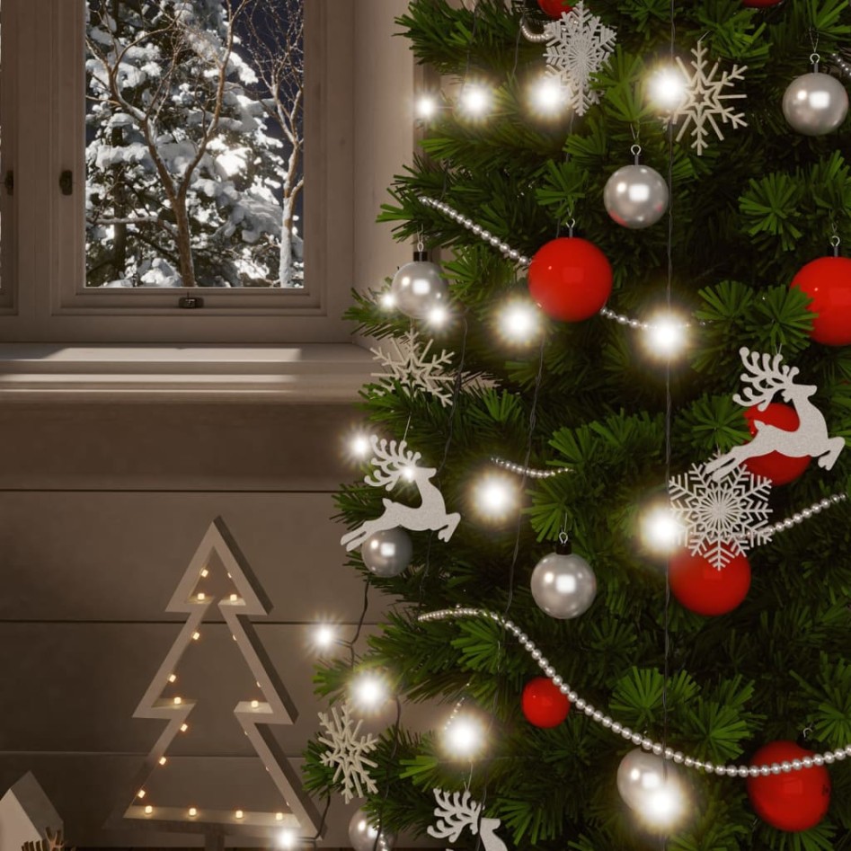 Tiras de luces solares LED 2 uds blanco frío