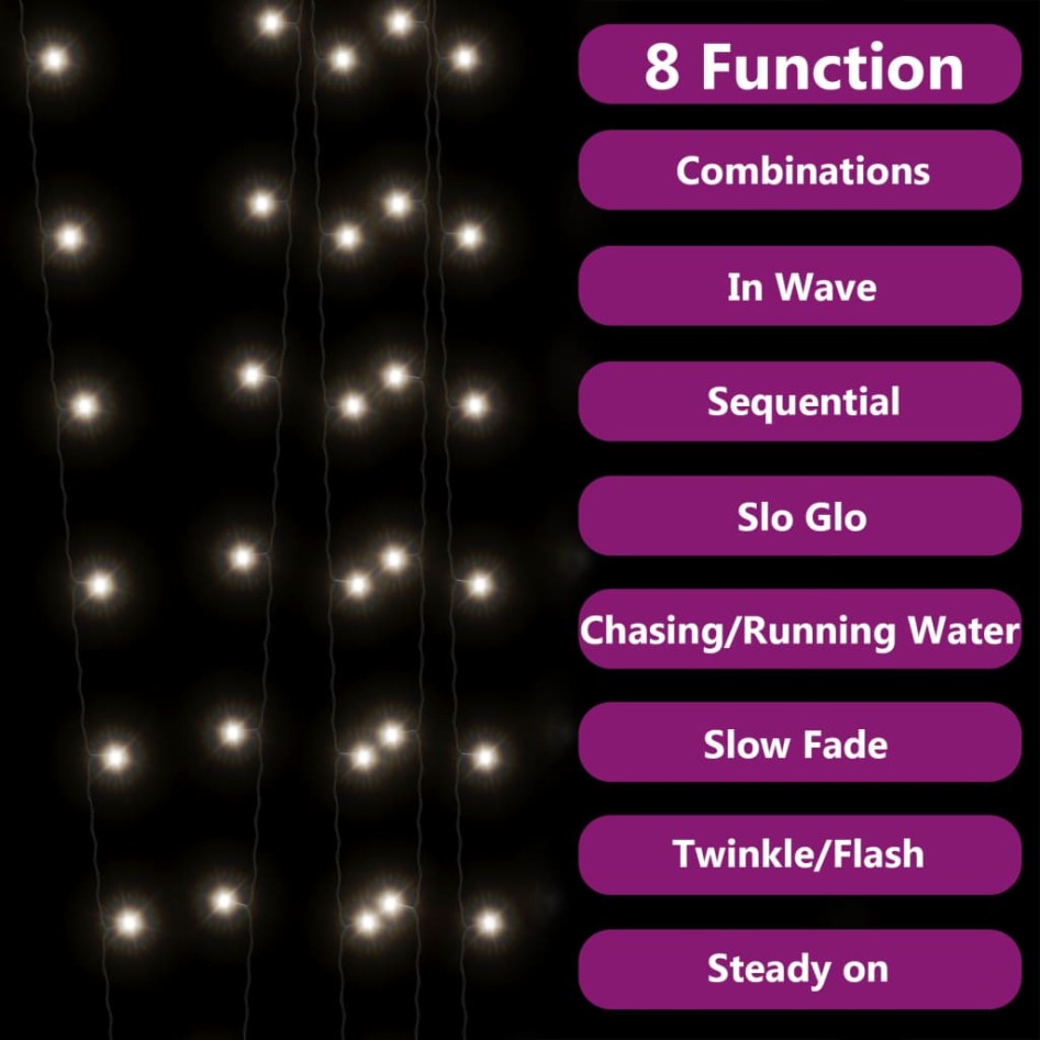 Tiras de luces solares LED 2 uds blanco frío