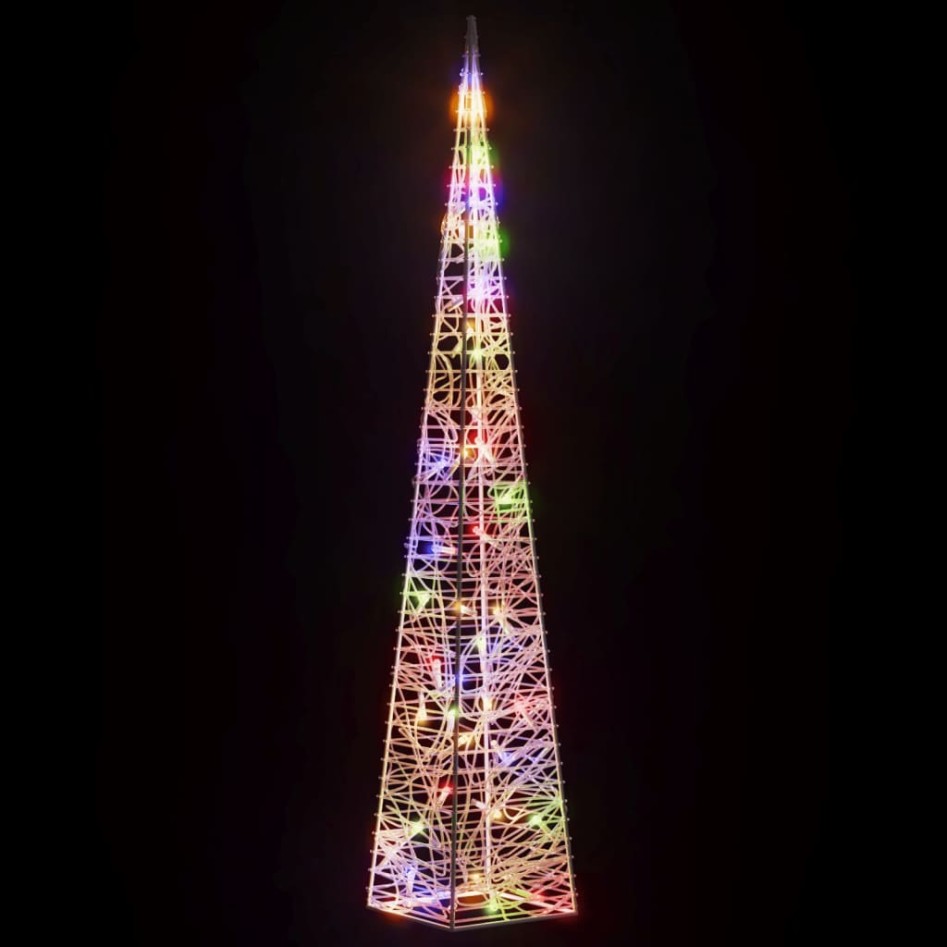 Cono de luz LED decorativo acrílico multicolor 90