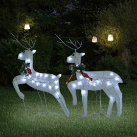Renos de Navidad 2 unidades 40 LED