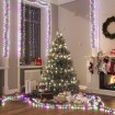 Tira de luces de racimo con 2000 LED PVC pastel multicolor 17 m