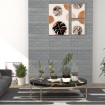 Papel pintado autoadhesivo ladrillos 3D 10 unidades antracita
