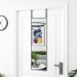 VidaXL Espejo de puerta cristal y aluminio negro 30x100
