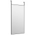 Espejo de puerta cristal y aluminio negro 40x80