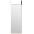 Espejo de puerta cristal y aluminio negro 30x80