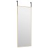 Espejo de puerta cristal y aluminio negro 30x80