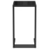 Mesa auxiliar de ordenador vidrio transparente negro