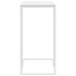Mesa auxiliar de madera contrachapada blanco 40x30x59