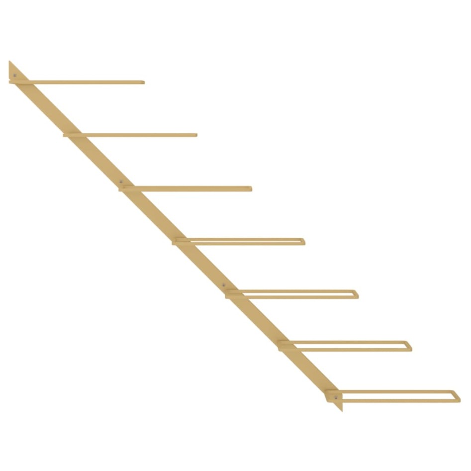 Botellero de pared para 7 botellas de metal