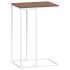 Mesa auxiliar de madera contrachapada blanco 40x30x59
