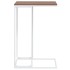 Mesa auxiliar de madera contrachapada blanco 40x30x59