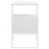 Mesa auxiliar de madera contrachapada blanco 55x36x59,5