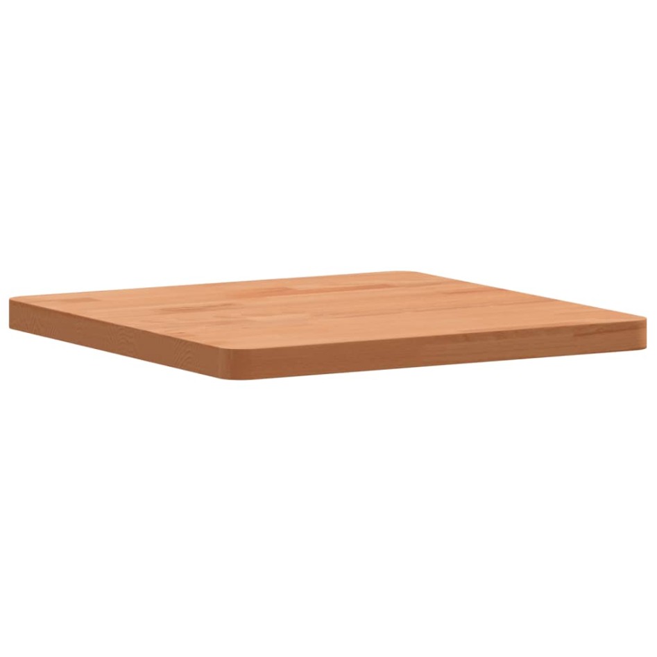 Tablero de mesa cuadrado de madera maciza de haya 40x40x2,5